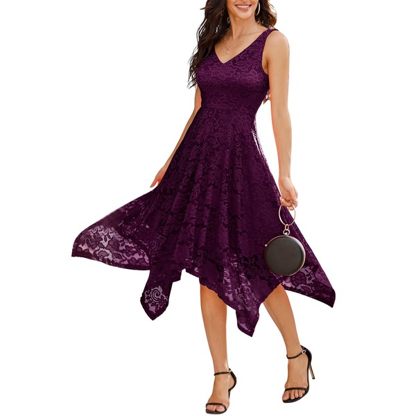 Meetjen Elegant Lace Evening Party Dresses 2025 Swing A-line High