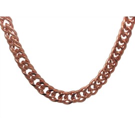 22 inch Solid Copper Chain #CN738G - 1/2 an inch Wide. - Thick and Durable