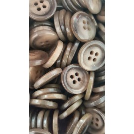 Unbranded Taupe Buttons, 4 Hole Sewing/Crafts Buttons 18mm - 1 Gross (144 Pieces) (001)