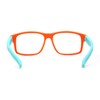 Kids Crushproof Flexible Rubber Rectangle Blue Light Filter Computer Glasses