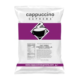 Cappuccino Supreme 2 lb bag Fat Free French Vanilla Instant Cappuccino Mix
