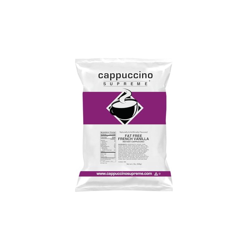 Cappuccino Supreme 2 lb bag Fat Free French Vanilla Instant