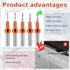 15Pcs Countersink Drill Bit Set Steel Tapered Drill Bits with