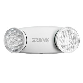 GZRUIYANG Emergency Lights with Battery Backup, 1 Pack Emergency Light, LED Commercial Emergency Lights, UL Listed, AC 120/277V, Hardwired Emergency Exit Light Fixtures for Business - (White)