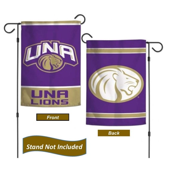 North Alabama Lions 12.5” x 18" Double Sided Yard and Garden College Banner Flag is Printed in The USA