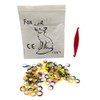 SNAWOP Orthodontic Elastic Rubber Band 1/4" Neon 100PCS Medium 3.5