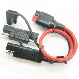 OUQYLG 12AWG 45A Connector to SAE Connector Cable Solar Power Adapter Connector SAE Battery Extension Cable Solar Panel Cable Kits - 0.3m/0.98ft with 1 SAE Polarity Reverse Connector