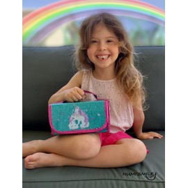 Unicorn Pencil Case Kids Art Set with Fruit Scented Markers, Unicorn Gifts for Girls, Art Supplies for Kids, Birthday Gifts for Little Girls Age 3 4 5 6 7 8 Years Old, Washable Coloring Set Craft Kit