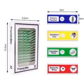 Vegena Pack of 60 Microscope Slides Microscope Preparations Children with Insects Animals Flowers Plants Biological Samples Made of Plastic Microscopes Accessories for Students Enlightening Education