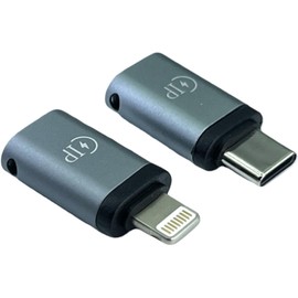 CNCTWO USB Converter Adapter Charging Data Transfer Type C (Female) to Lightning (Male), USB Type C (Female) to Lightning (Male) (Set of 2, USB-Lightning)