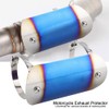 Motorcycle Exhaust Middle Pipe Heat Shield Link Tube Protector Cover