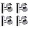 KES Towel Hooks 4 Pack Wall Mounted Coat Robe Hook