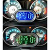 Car Clock Thermometer Voltmeter Gauge 3 in 1 Clock Thermometer