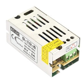 LED Power Supply Switching Power Supply, 5V 4A Power Supply 5V Transformer 5V DC 10W 25W Switching Power Supply Driver Voltage Converter for Display (25W) (5V 2A)