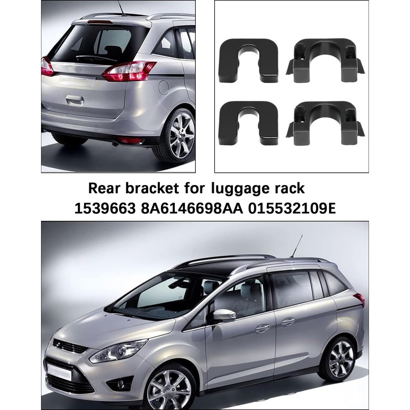 JIPUKE 2 Set Rear Parcel Shelf Clips,for Parcel Shelf Fastening