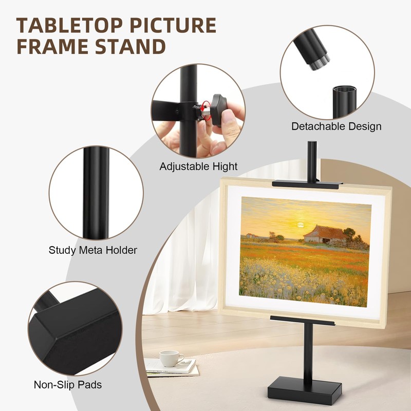 Adjustable Tabletop Easel Stand, HYLEBOR Stand-Up to 29" H Tabletop