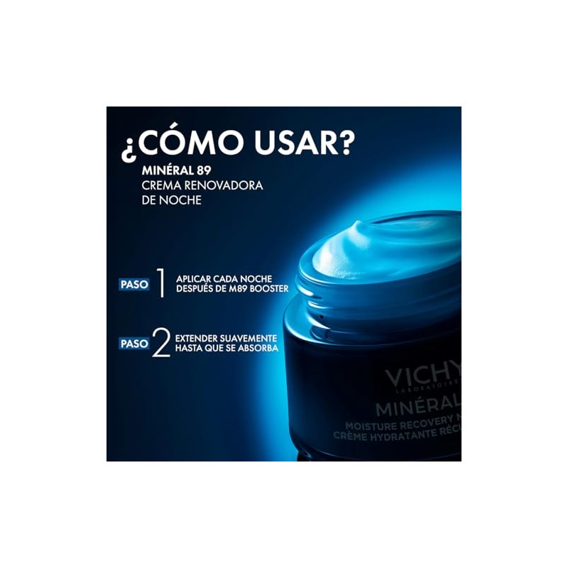 Vichy Minéral Crema Recuperadora Noche Melatonina Pura 50ml Todo Tipo