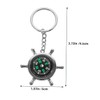 WOONEKY 1 Pair Compact Compass Keychain Lightweight Tool for Hiking
