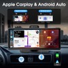 Haudio Wireless Carplay Screen for Car, 10.26" Portable Car Radio