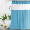 UFRIDAY Small Shower Curtain 48 x 72 inches,Light Blue Fabric