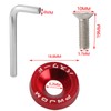 30 Pairs Car Countersunk Washers Screws M6, Anodised Aluminium Washers