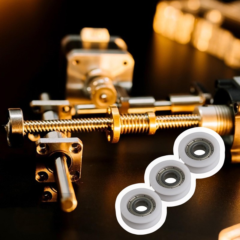 CNBTR Technical Plastic Bearing Steel Pulley 5 x 17 x