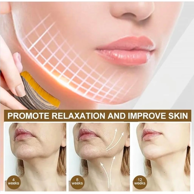 Lymphatic Drainage Face Massager Brush, Contour Facial Massage Tool for