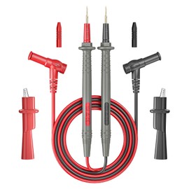 Goupchn Multimeter Test Leads Kit Banana Plug with Push On Alligator Clips Precision Sharp Probes Digital Electrical Test Probes 1000V 10A