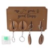 Key Holder Rack 4 Hook Cute Pendant Poplar Wooden Key