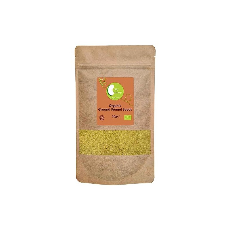 Organic Ground Fennel Seeds - Certified Organic - by Busy