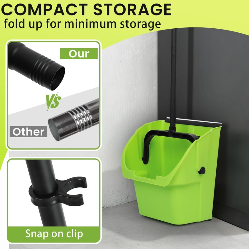 (3PK) Commercial Jumbo Heavy Duty Stand Up Debris Pan, Large