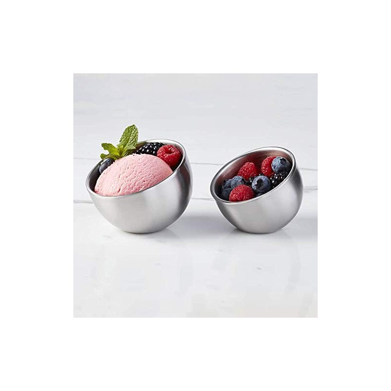 American Metal Craft Stainless Steel Mini Angled Ball Double Wall