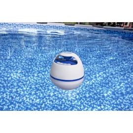 Bestway Flowclear MusicWave Floating Bluetooth Speaker | Use in Swimming Pools, Spas and Hot Tubs | Waterproof Pool Speaker Features 7 LED Color and Light Modes