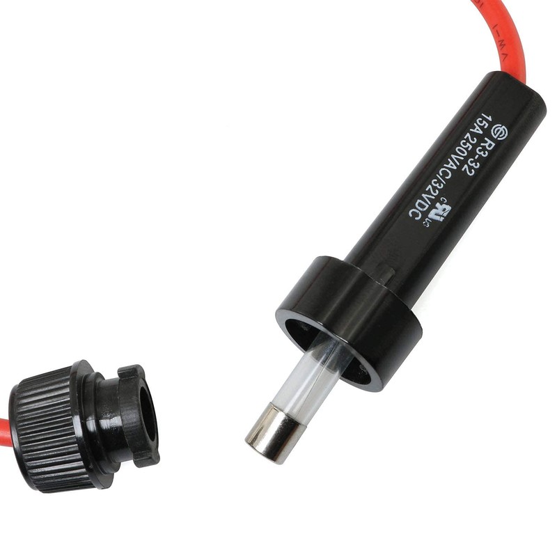 SQXBK Inline Fuse Holde with 6x30mm 1A Fuse