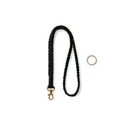 AOKSUNOVA Keychain Lanyard Black Lanyards for Keys Long Neck Key Lanyard for ID Badges Card Wallet Brown