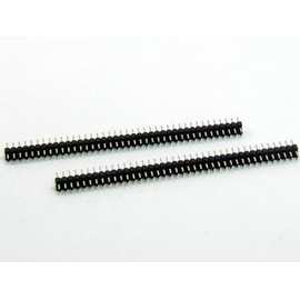 POPESQ® #A6065 Pin Header 2 mm 2 x 40 Pin Cut Out Straight Pack of 2