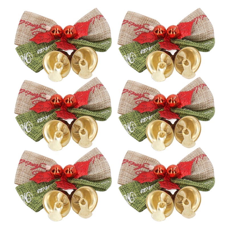 50Pcs Mini Bowknot Bells Durable Metal Happy Vibes Widely Used