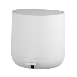 Pomino Pedal Bin with Soft-Close Mechanism and Removable Inner Bucket Made of Robust ABS Plastic in White 4.5 L Dimensions 26 x 26 x 24 cm