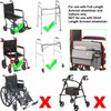 Wheelchair Organizer Storage Bag, Double-Sided Armrest Pouch with Cup Holder