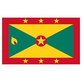 Zac's Alter Ego 5 x 3 Feet Large Grenada Flag - Great for Carnivals & Festivals