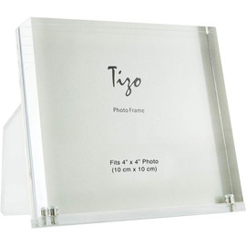 Tizo 4" X 4" Acrylic Crystal Clear Photo Frame,…