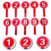 ARTIBETTER 10Pcs Multi Use Scoreboards Handheld Score Paddles for Voting