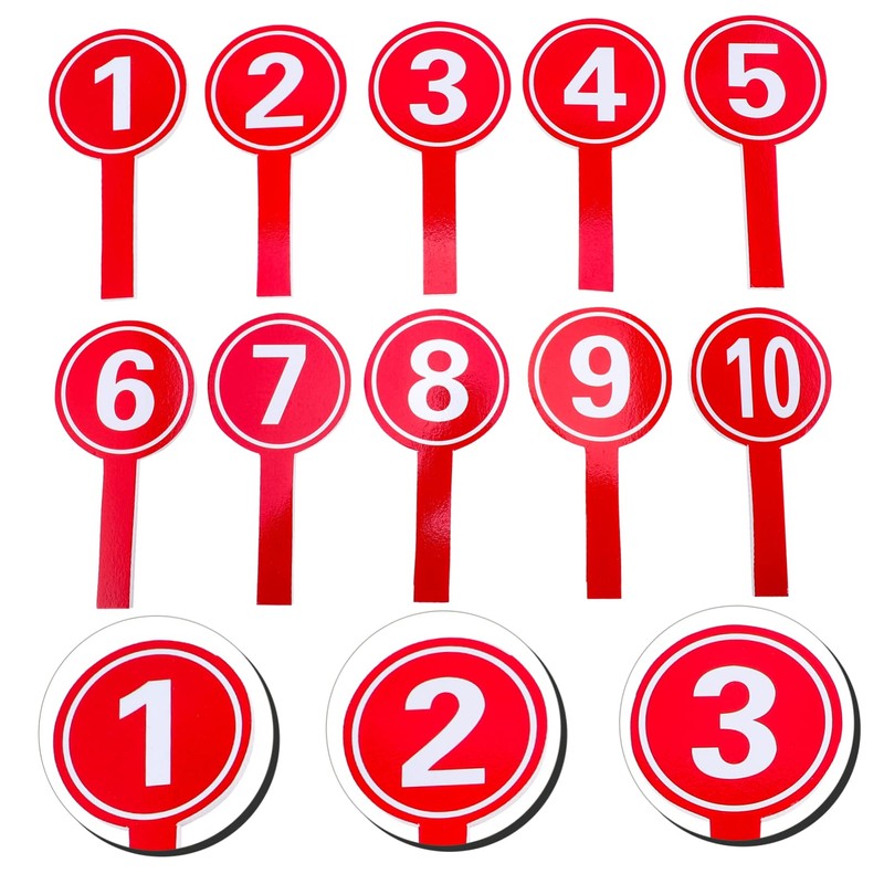 ARTIBETTER 10Pcs Multi Use Scoreboards Handheld Score Paddles for Voting