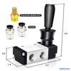 TAILONZ PNEUMATIC 3 Way 2 Postion Air Hand Lever Operated