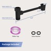 Hibbent All Metal Shower Head Holder - Solid Brass Adjustable