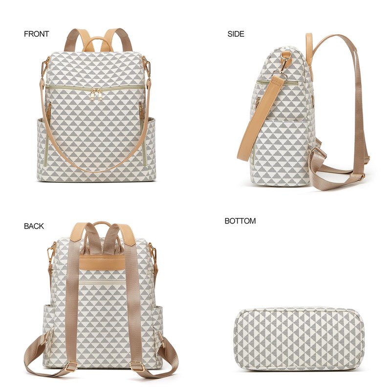 Makes Backpack Purse for Women PU Leather Travel Satchel Handbag