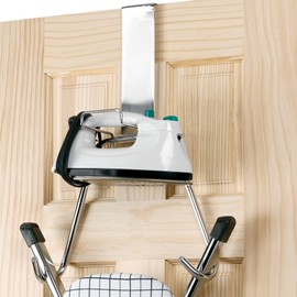 Polder 90617-05 Over The Door Iron and Board Holder - Chrome