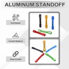 sourcing map 12 Pcs M3 x 40mm Knurled Aluminum Standoff