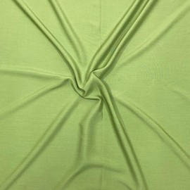TFG Dress Making Plain Viscose Fabric 55" Wide 23 Colours Available Breathable Soft Material (Green)