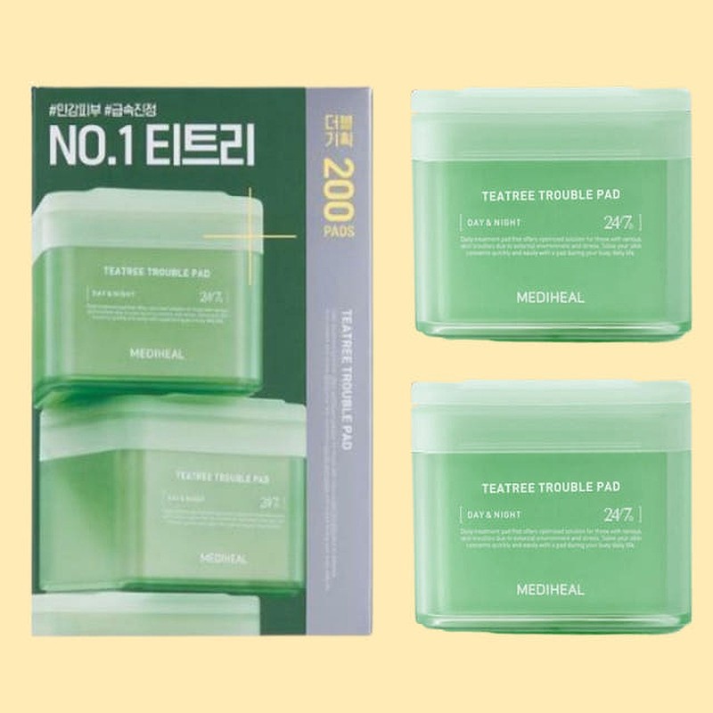 Yeou Care Mediheal Tea Tree Calming Pads 100 sheets +